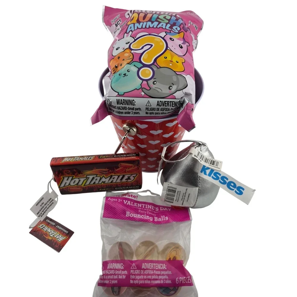 Valentine Holiday Gift Bundle‎ Squishy Toys Candy Ornaments Decor
